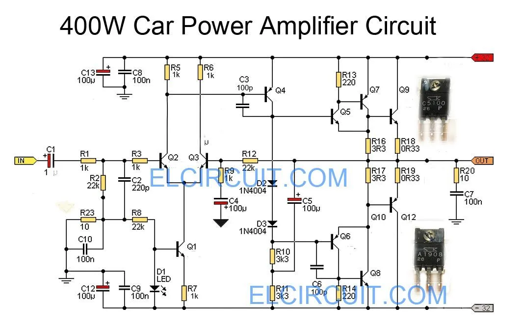 Ahuja Mic Amplifier Circuit Diagram