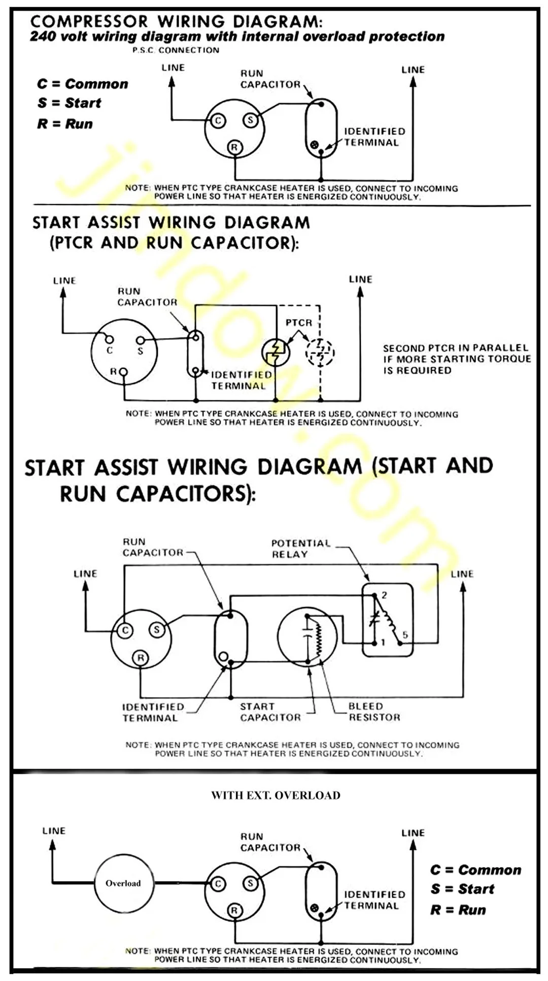 Air Compressor Wiring Diagram 230V 1 Phase