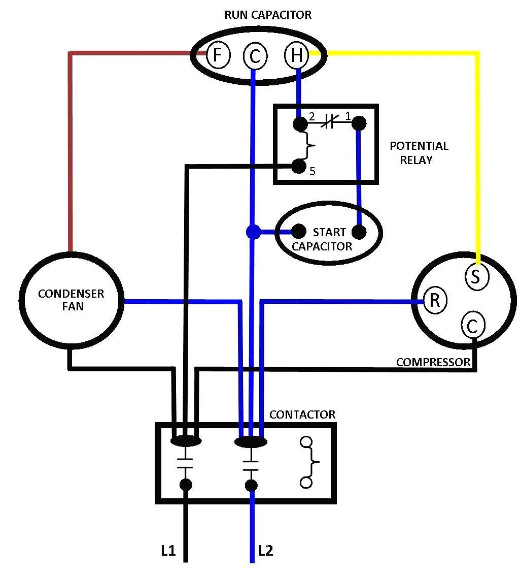 Air Conditioner Compressor Wiring Diagram