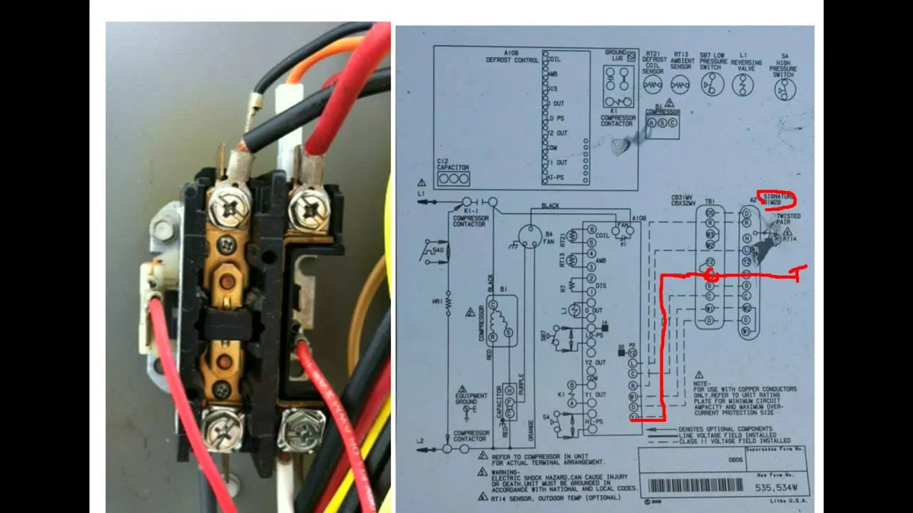 Air Conditioner Contactor Wiring Diagram
