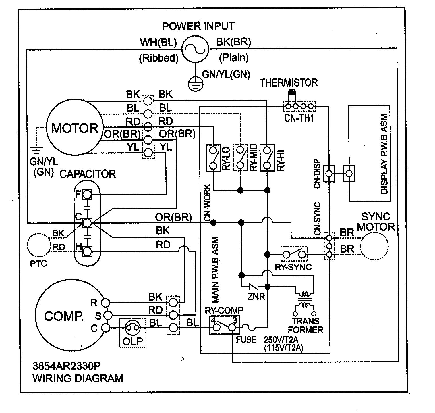 Air Conditioner Control Wiring