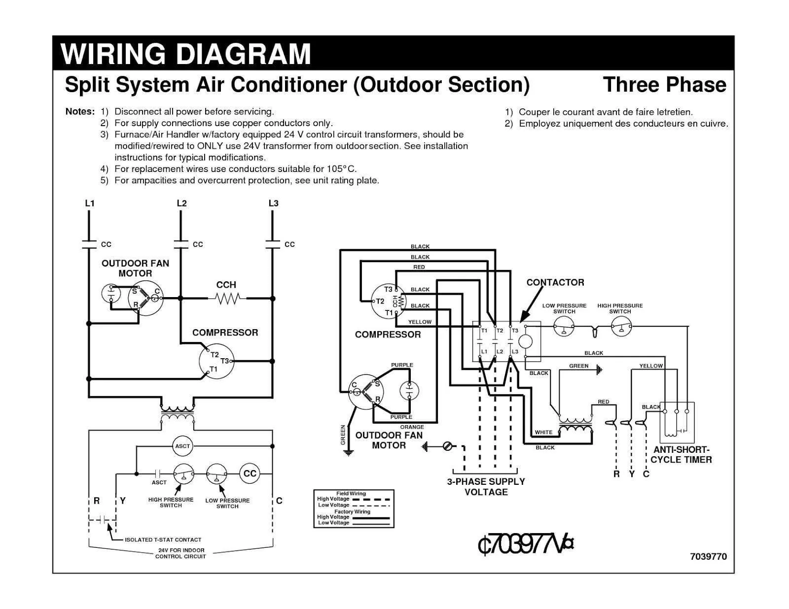Air Conditioner Motor Wiring Diagram Air Conditioner Compres