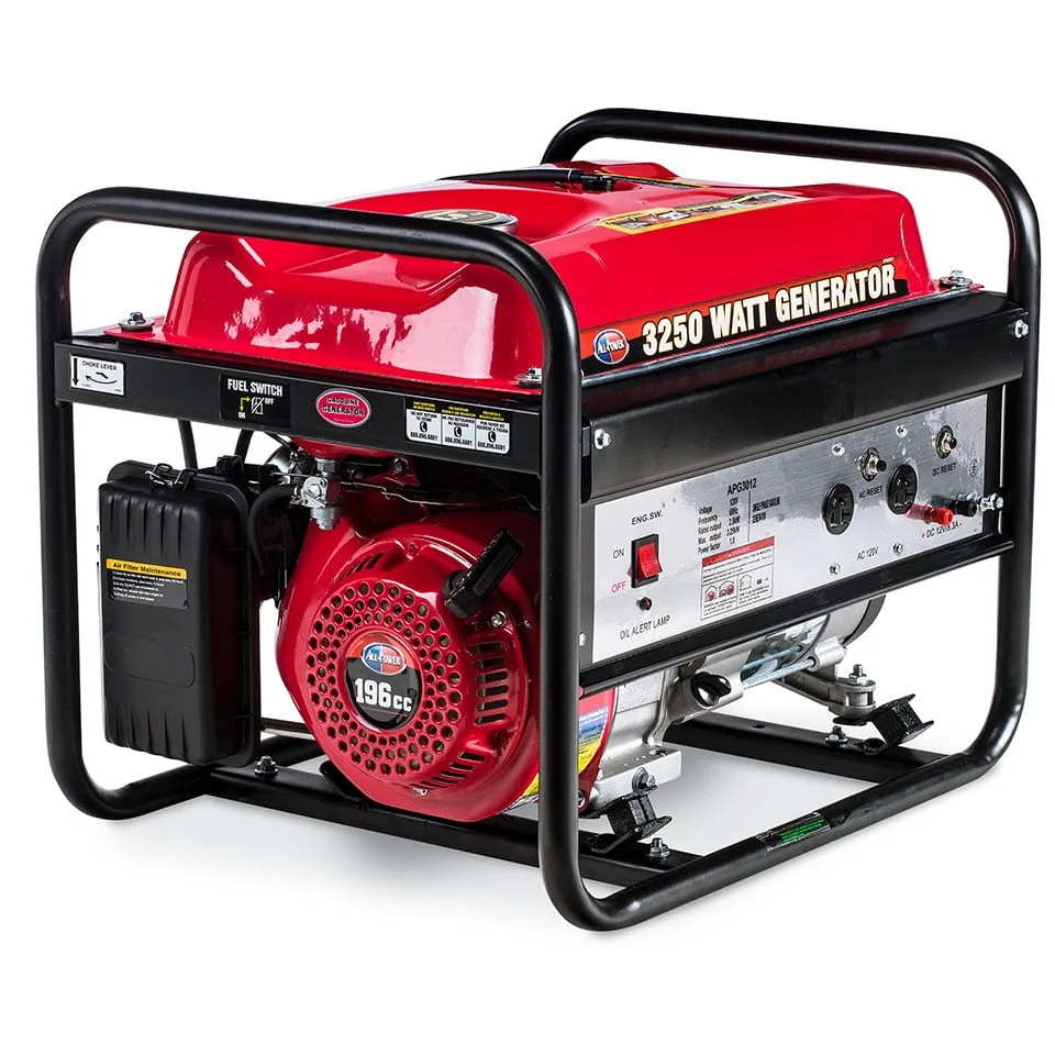 All Power 3250 Watt Generator Apg3012 3250W Gas Portable Generator For Home Use Power Backup