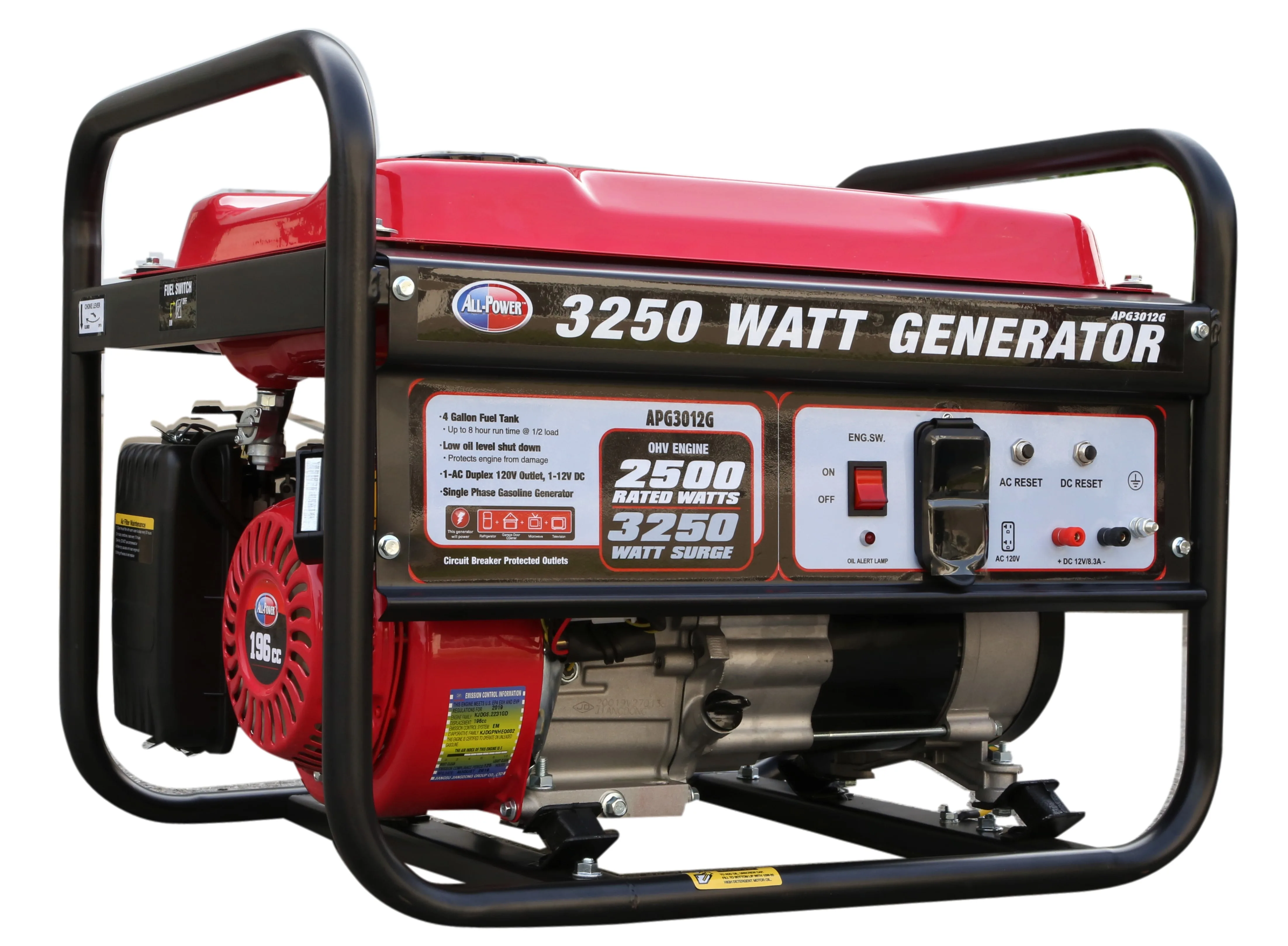 All Power 3250 Watt Portable Generator Apg3012G 3250W Gas Powered Generator For Home Power
