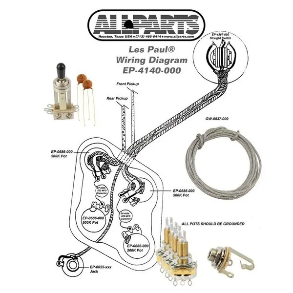 Allparts Wiring Kit For Lp At Gear4Music