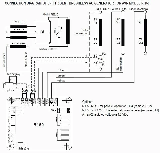 Alternator Avr Circuit Diagram