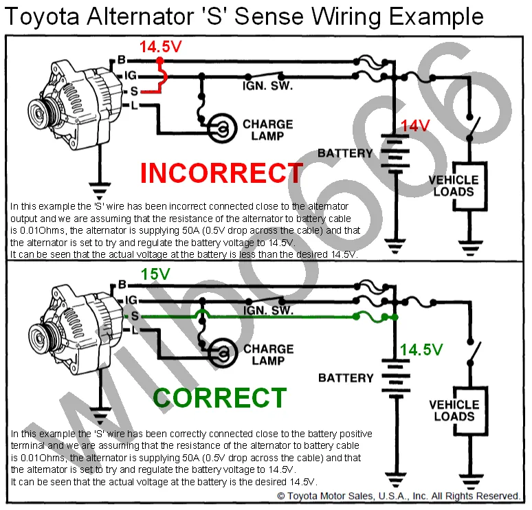 Alternator Wiring Diagram 96 Toyota Truck Alternator Phase G