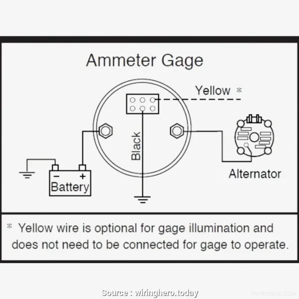 Alternator Wiring Diagram With Ammeter