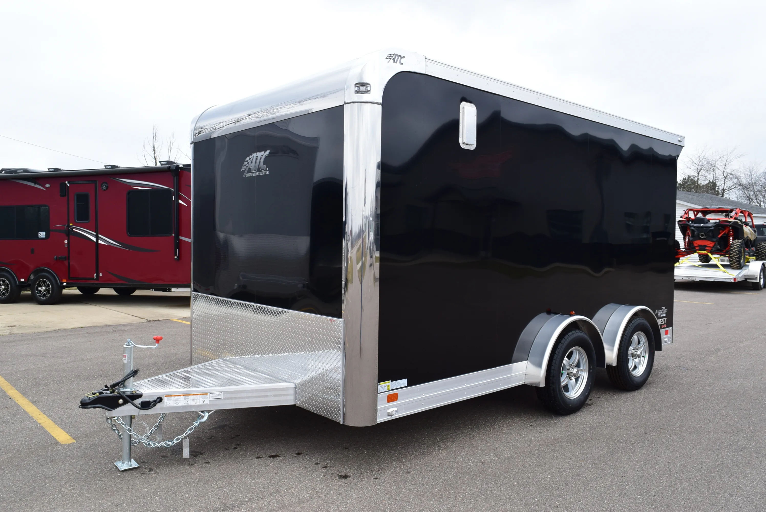 Aluminum Motorcycle Custom Enclosed And Open Trailers