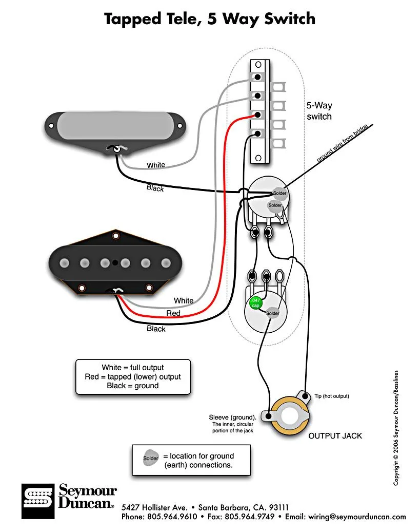 American Deluxe Telecaster S1 Wiring Diagram
