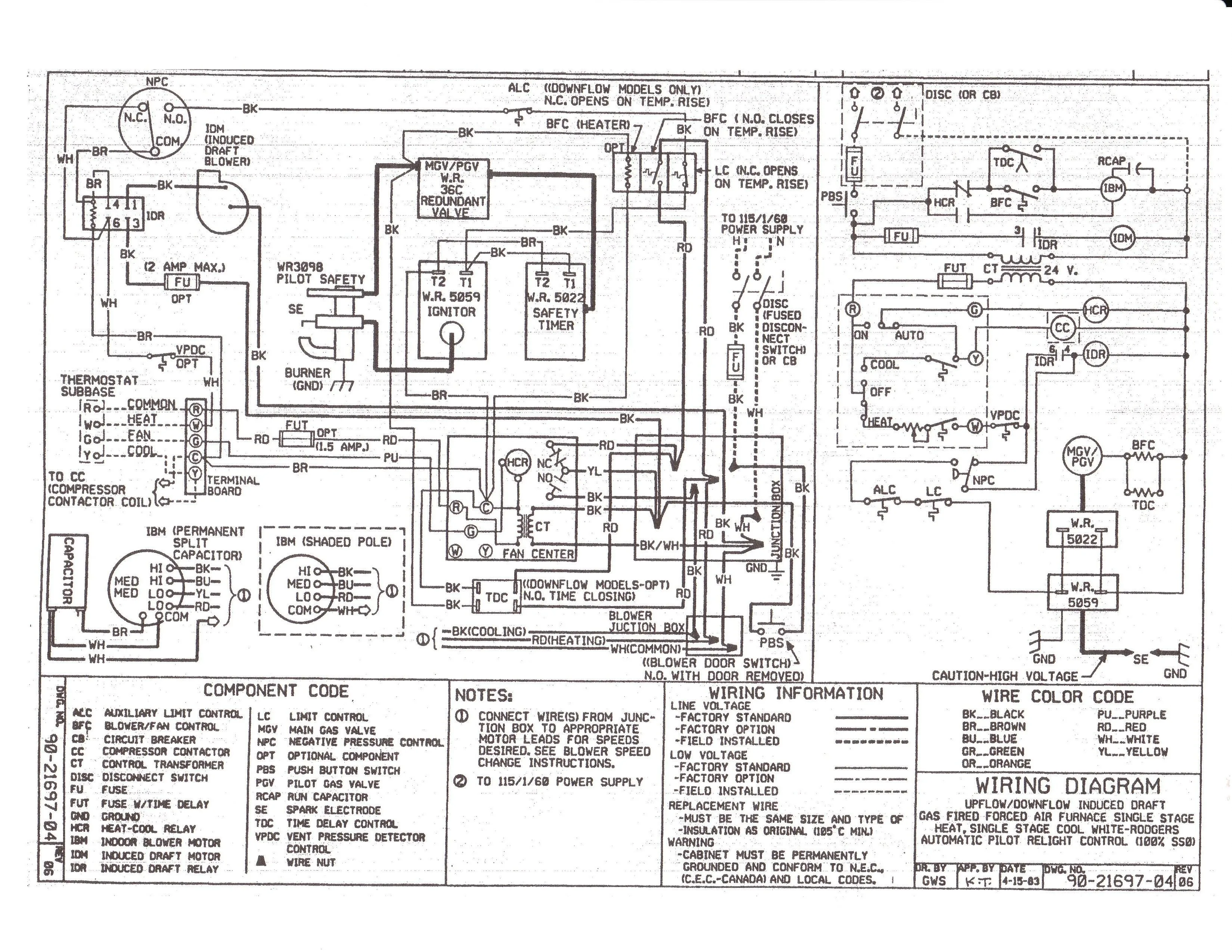 American Standard Furnace Wiring Diagram Database