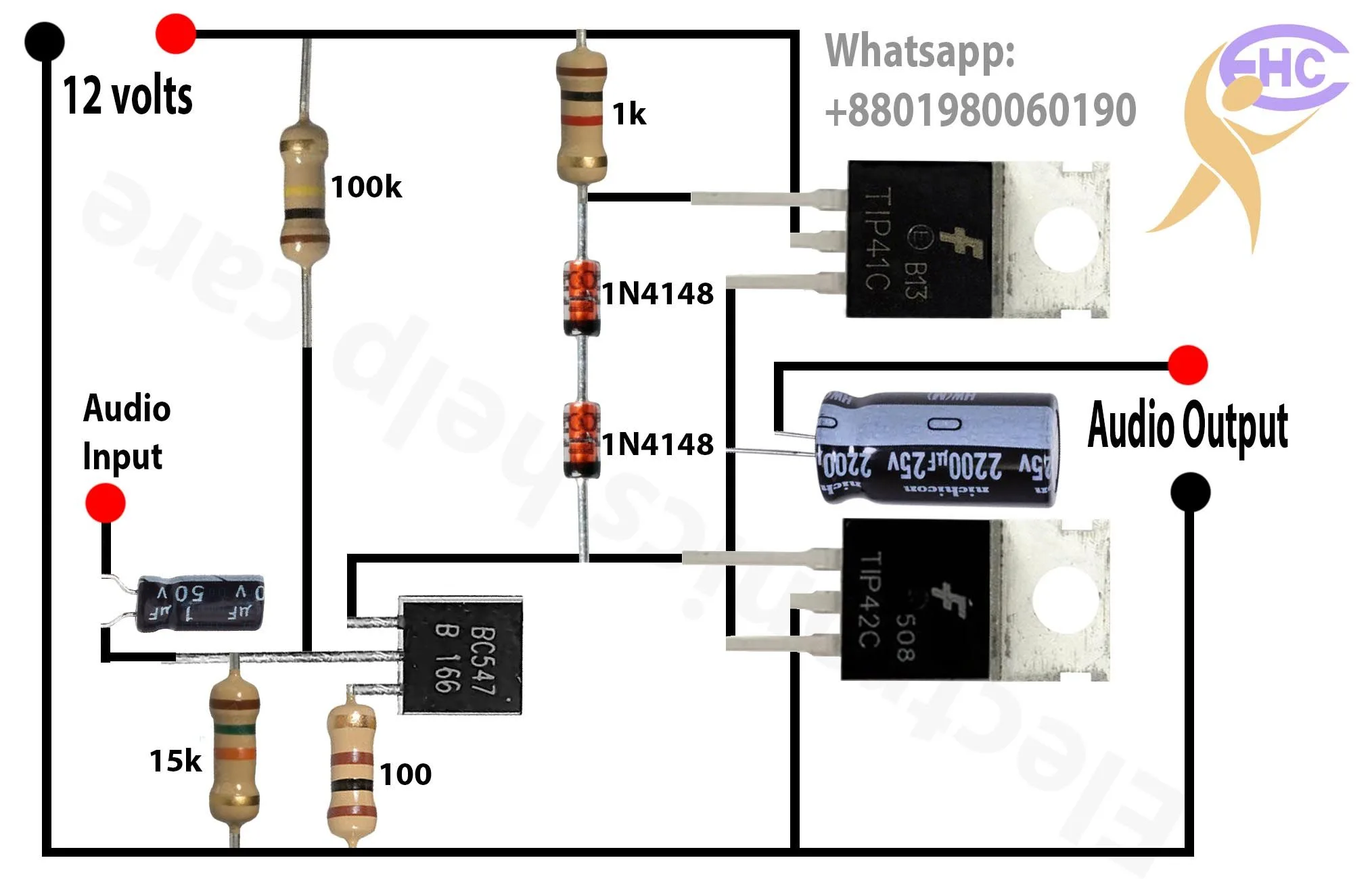 Amplifier Circuit Diagram Using Ne5543 Artofit