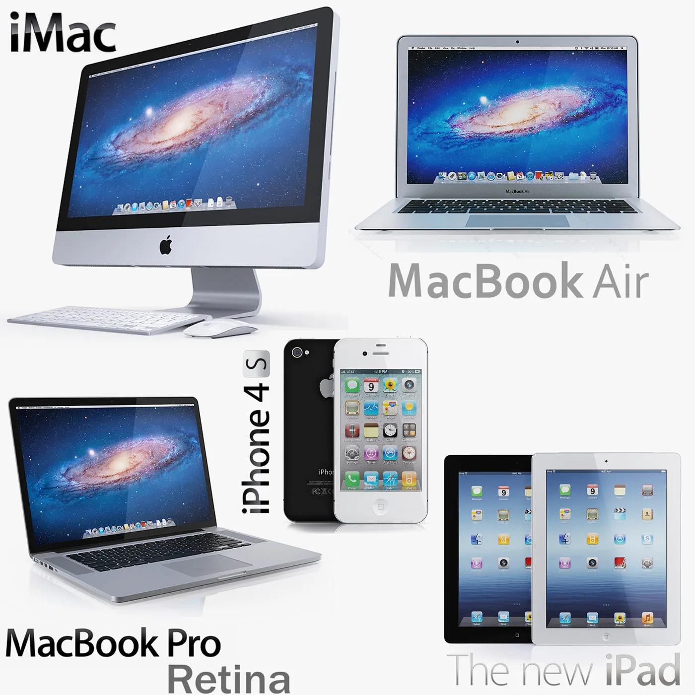 Apple Electronics 2012 2 3D Max