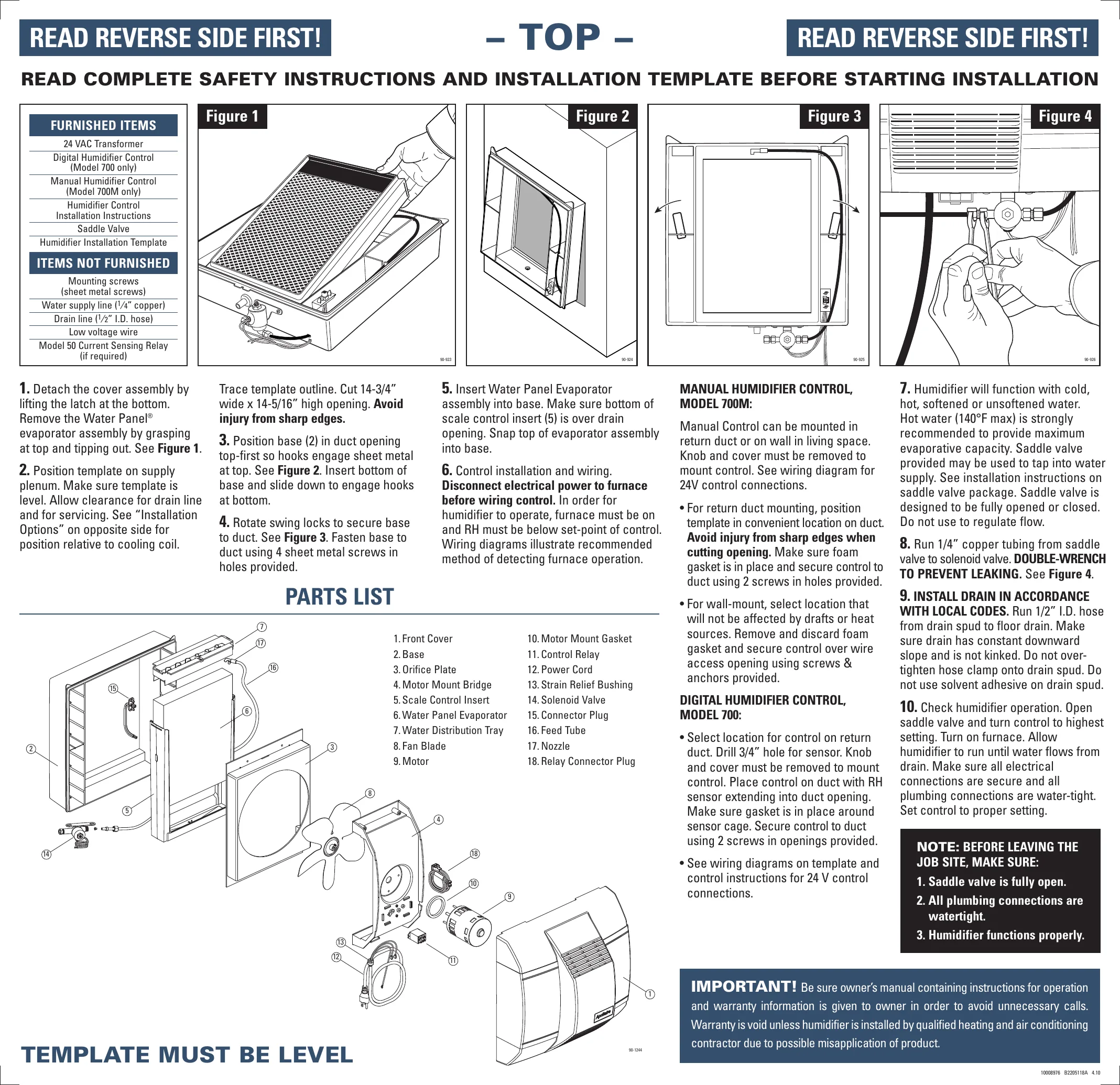 Aprilaire 700 Humidistat Wiring Diagram