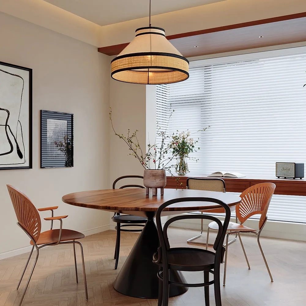 Arturesthome Japanese Restaurant Fabric Pendant Chandelier Designer New Chinese Style B B Loft