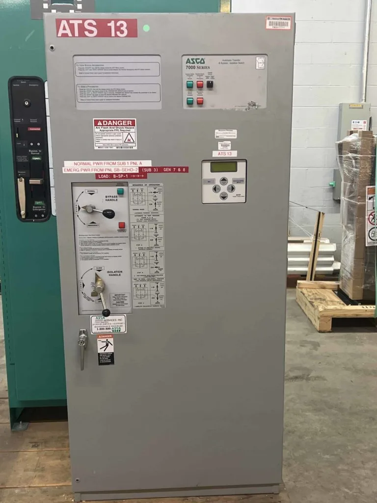 Asco 7000 Series 150A 480V Automatic Transfer Switch Ci Group