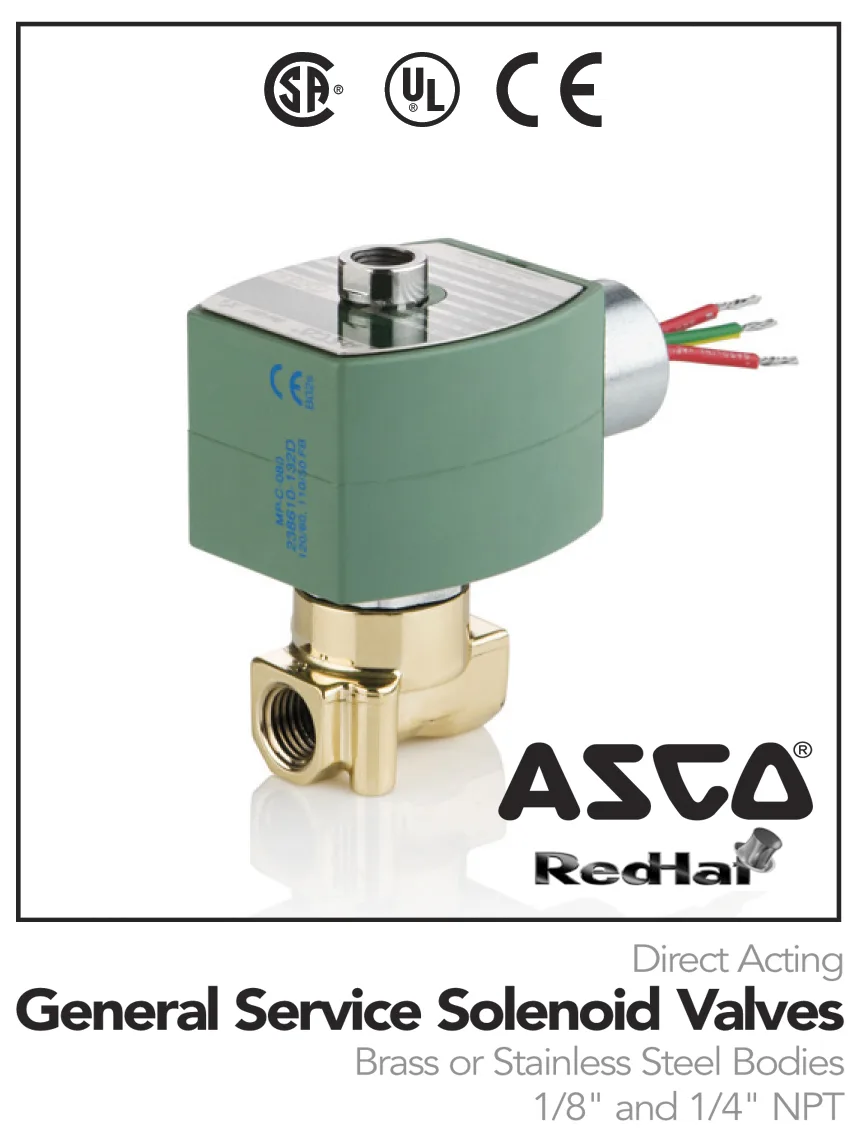 Asco Solenoid Valve 8262 Wiring Diagram