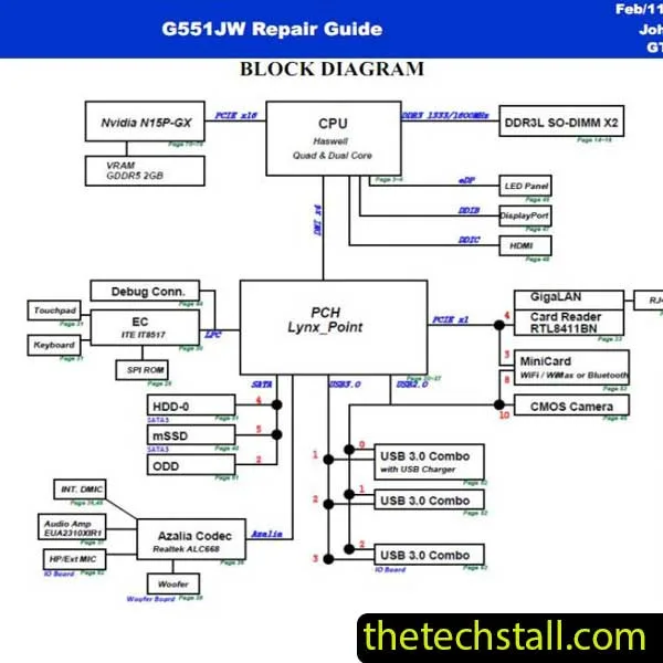 Asus N43Sm Schematic Diagram