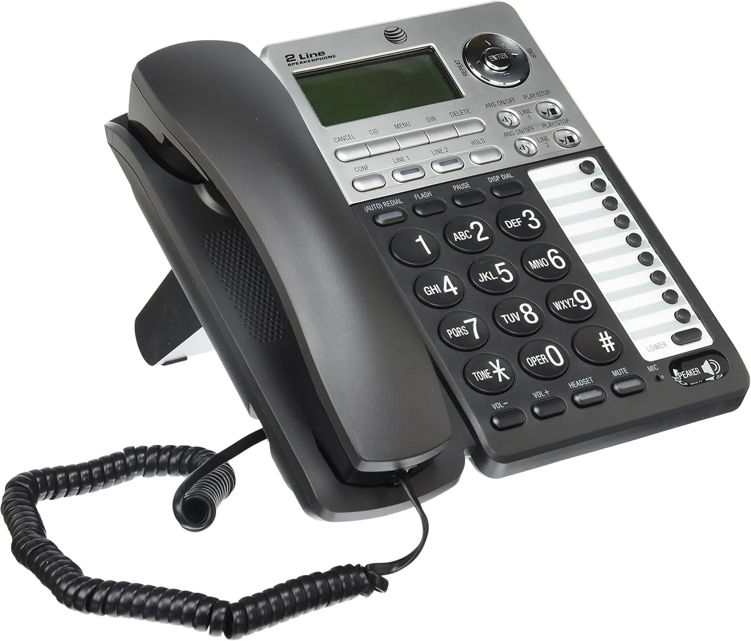 At T Ml17939 2 Line Corded Telephone With Digital Electronics