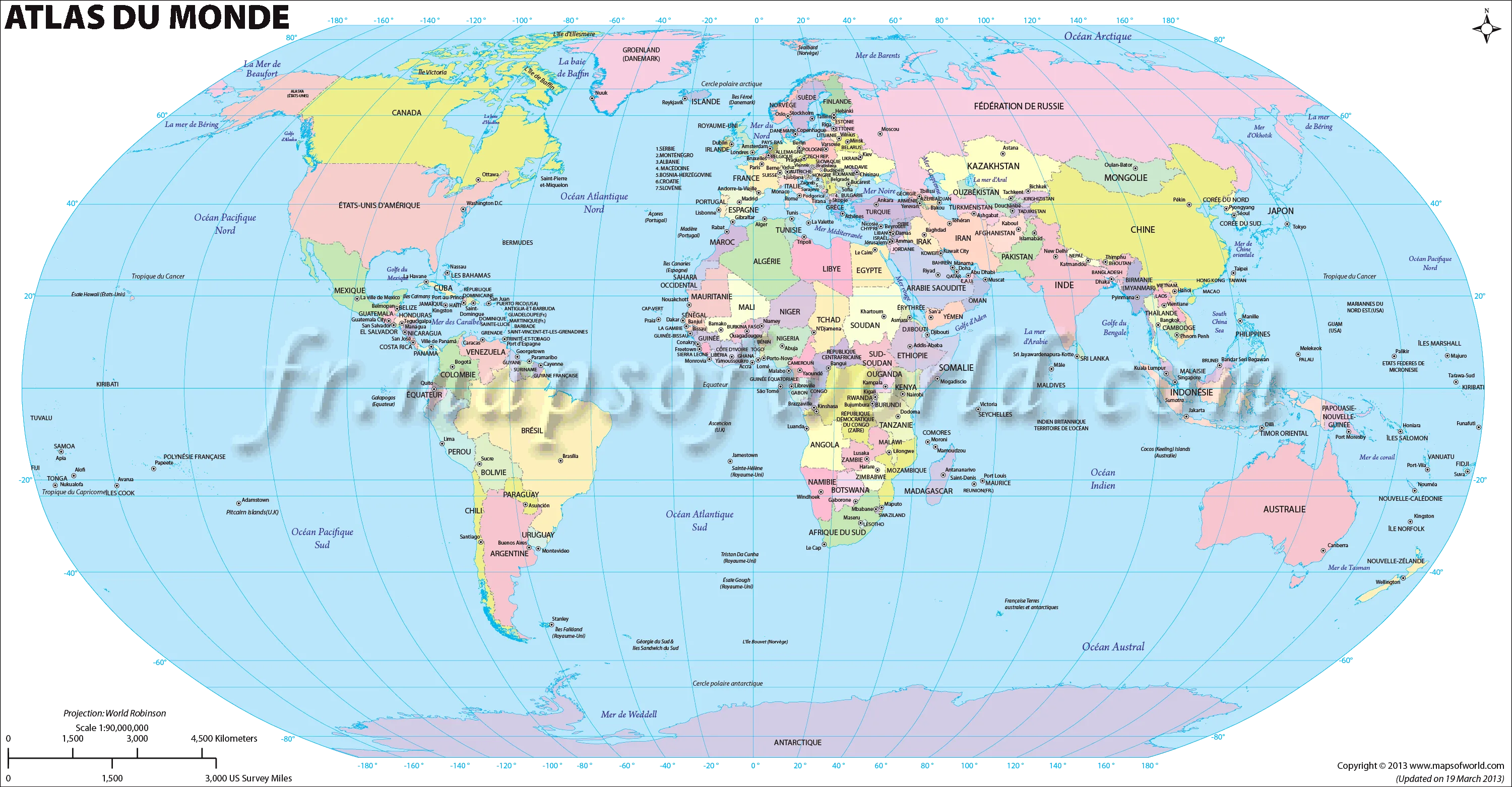 Atlas Du Monde Carte D Atlas Du Monde En Ligne