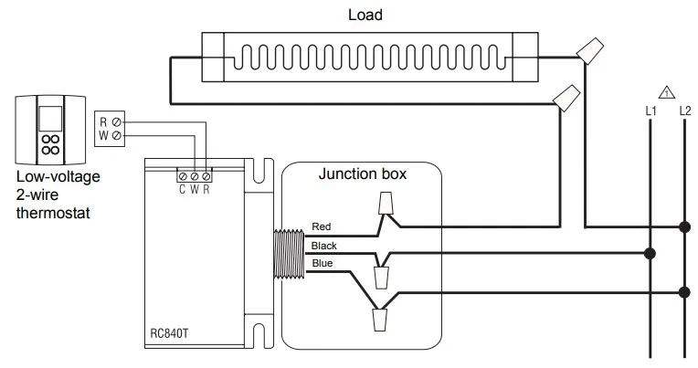 Aube Rc840T Electric Heating Relay Installation Guide