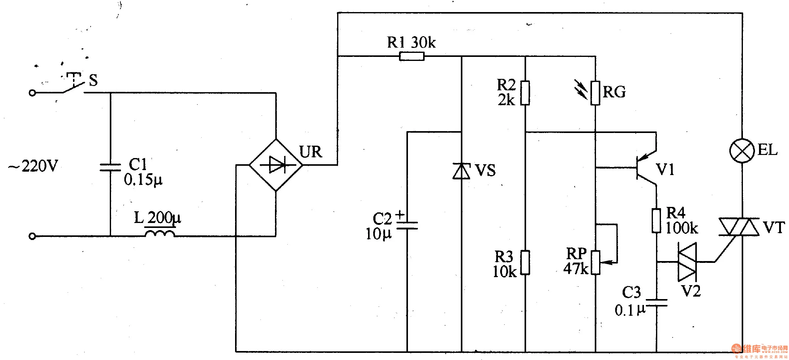 Auto Dimming Lamp Led And Light Circuit Circuit Diagram