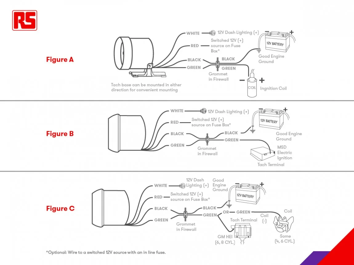 Auto Gauge 5 Inch Tach Wiring Diagram Wiring Diagram And Schematic