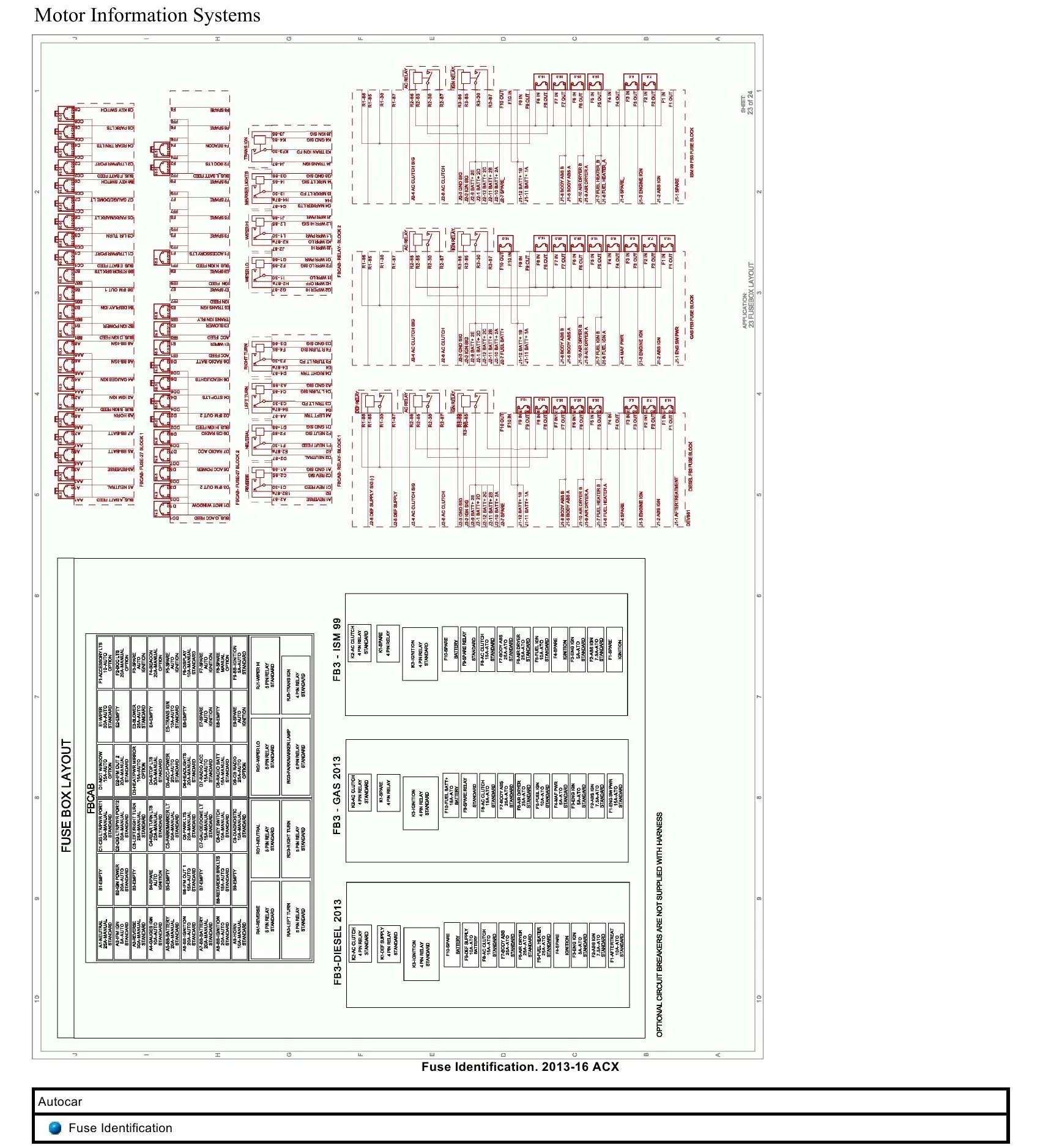 Autocar Truck Fuse Identification Pdf