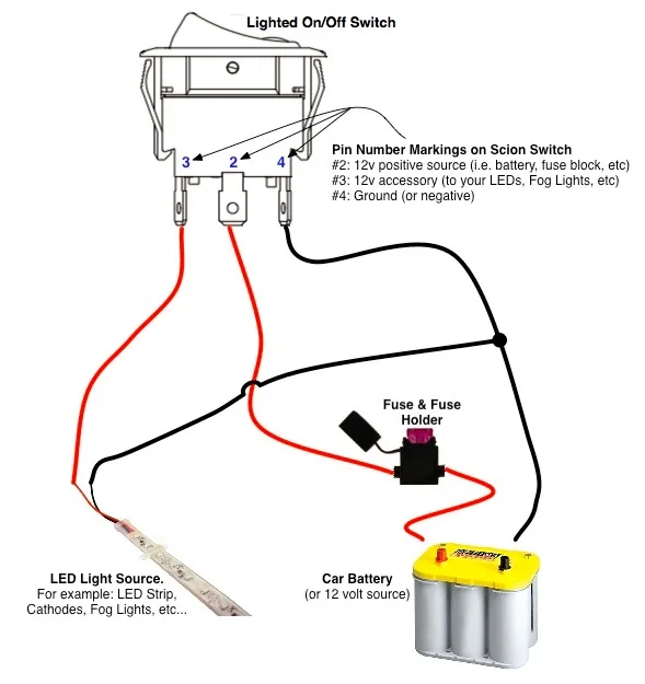 Automotive Illuminated Switch Wiring Diagram
