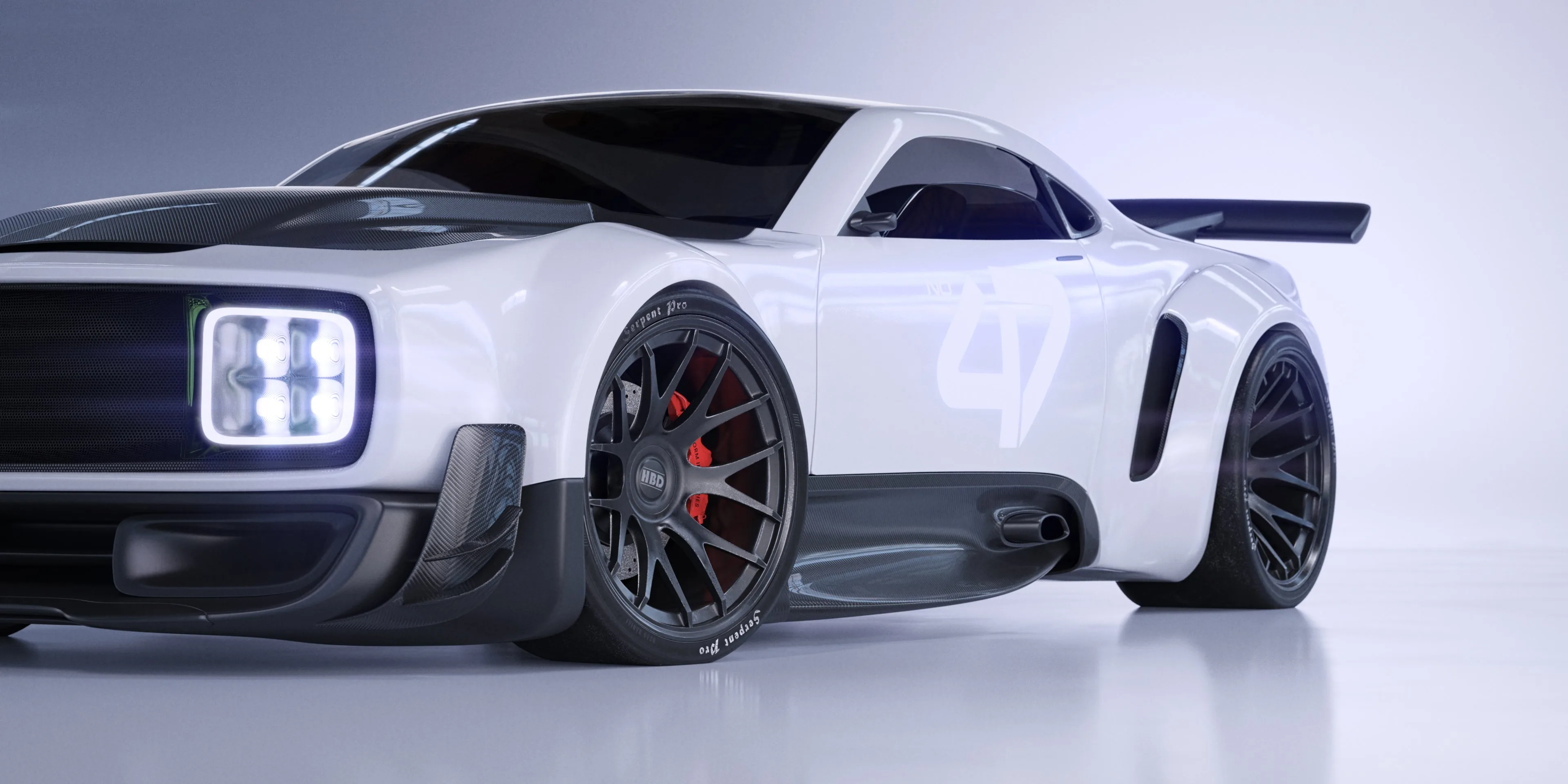 Automotive Renderings Muscle Car Concept
