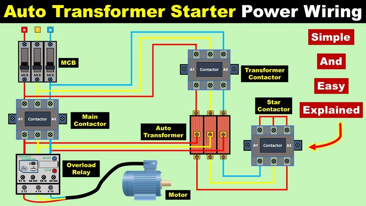 Autotransformer Starter Control Circuit Diagram