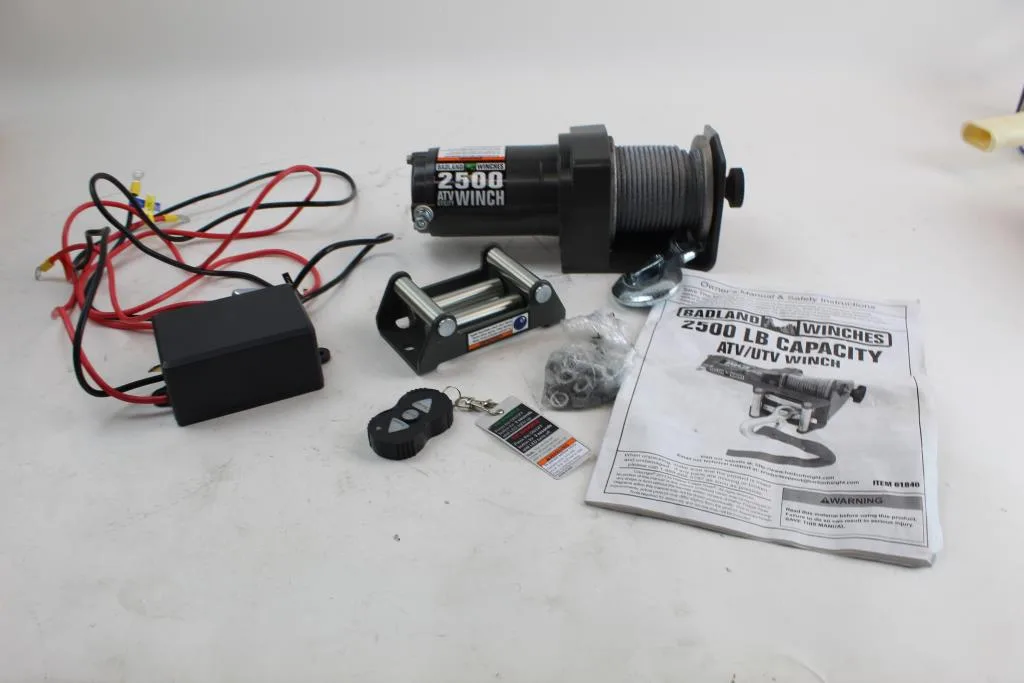 Badland 2500 Lbatv Utv Utility Electric Winch With Wireless Remote Control Property Room