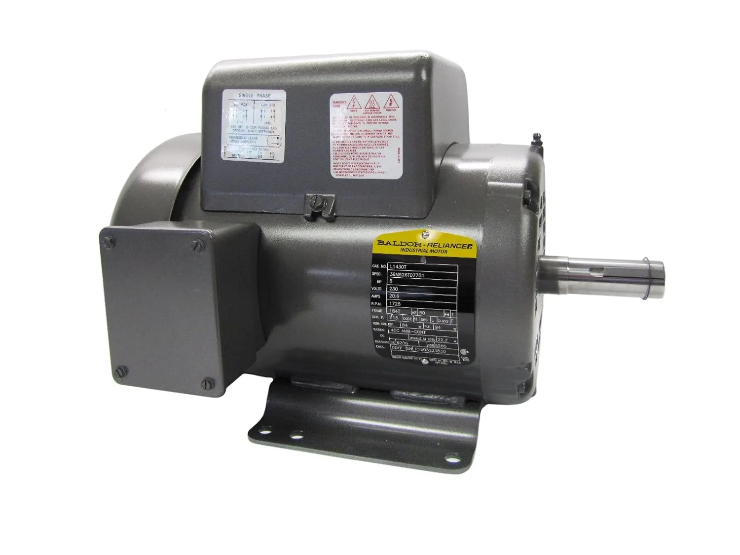 Baldor L1430T Wiring Diagram