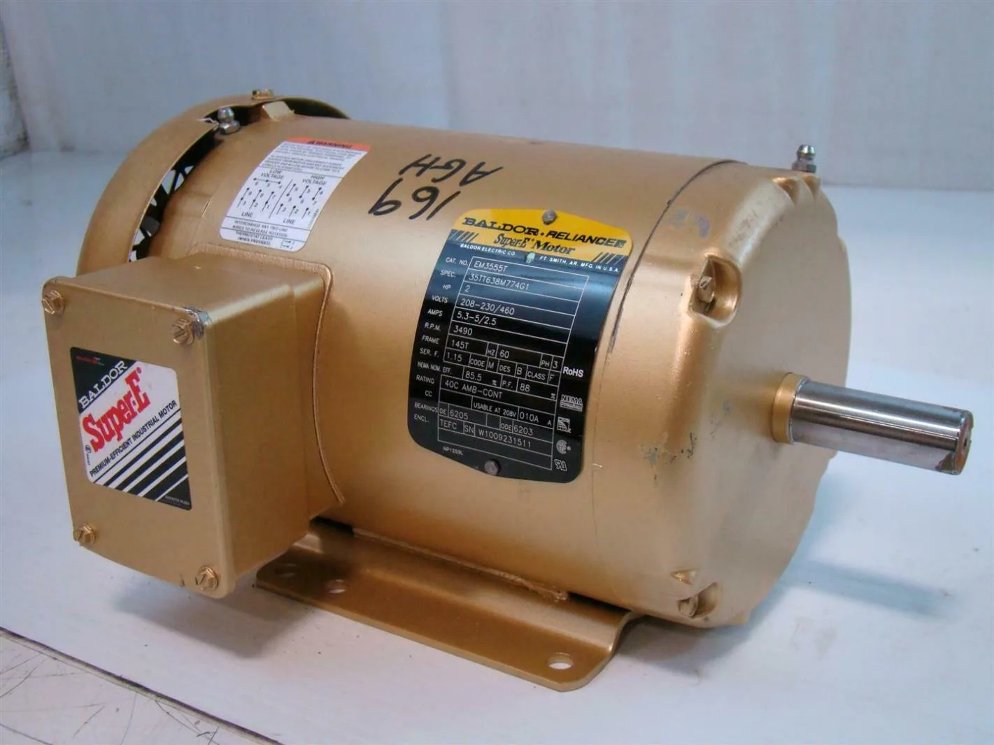 Baldor Reliance Super E Motor Wiring Diagram