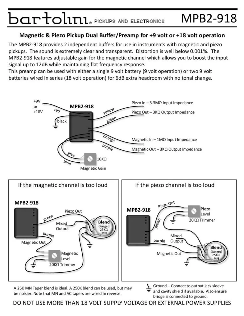 Bartolini Preamp Wiring Diagram Speaksus