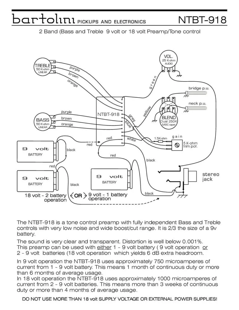 Bartolini Preamp Wiring Diagram Speaksus
