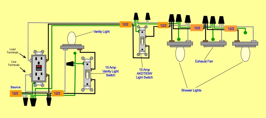 Bathroom Vanity Light With Switch How To Install Switch To Control Vanity Light And Bathroom