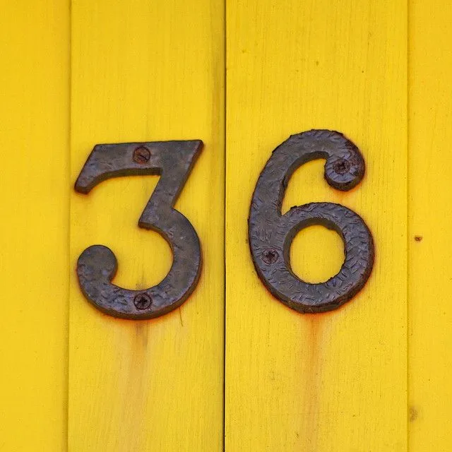 Beach Hut Number 36 Alphabet And Numbers Numbers Cool Numbers
