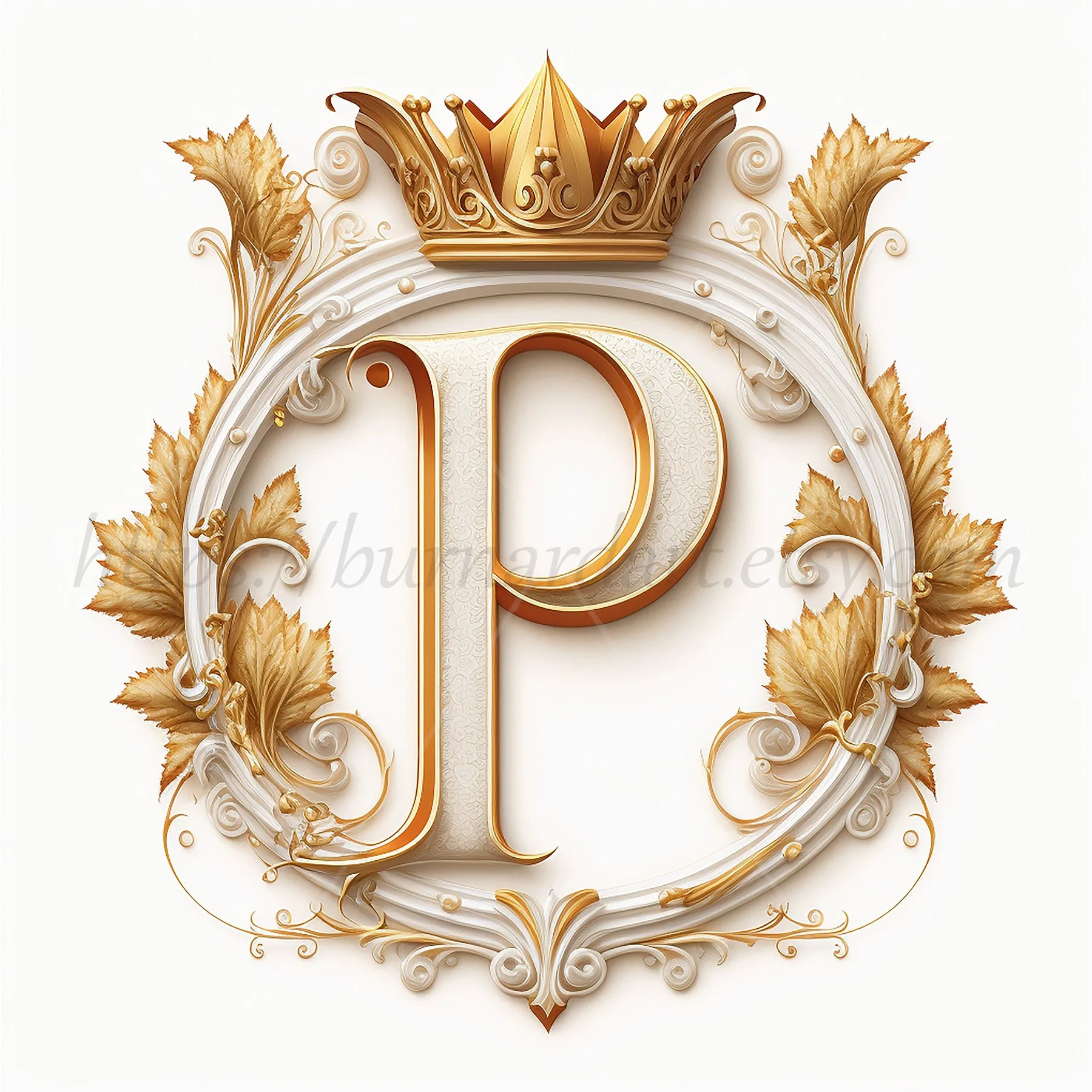 Beautiful Letter P