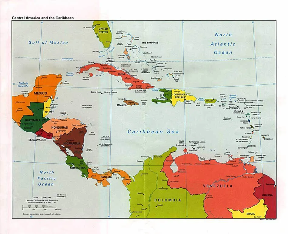 Belize And Central America Map Ambergris Caye Belize Geography