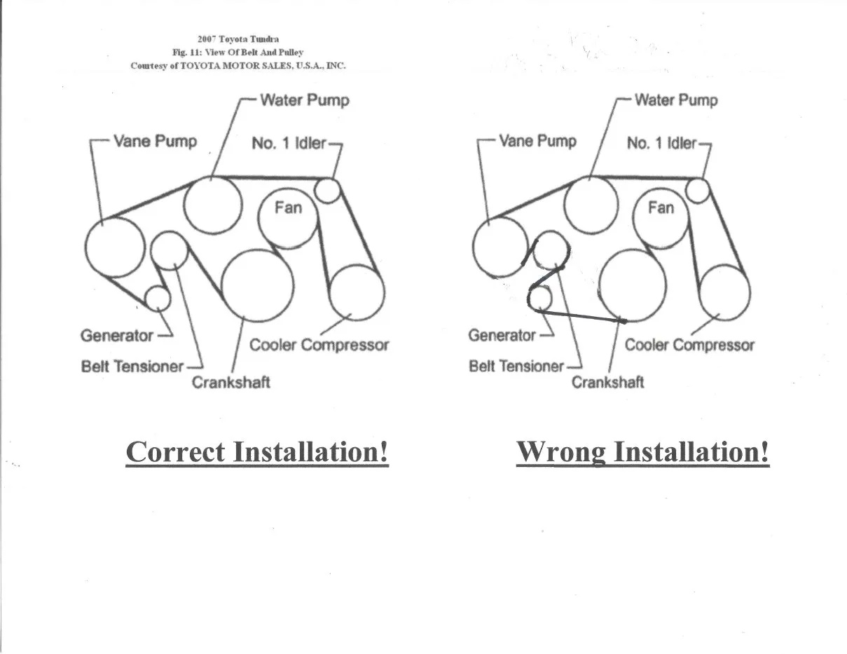 Belt Diagram For 2008 5 7L Tundra Toyota Tundra Forum