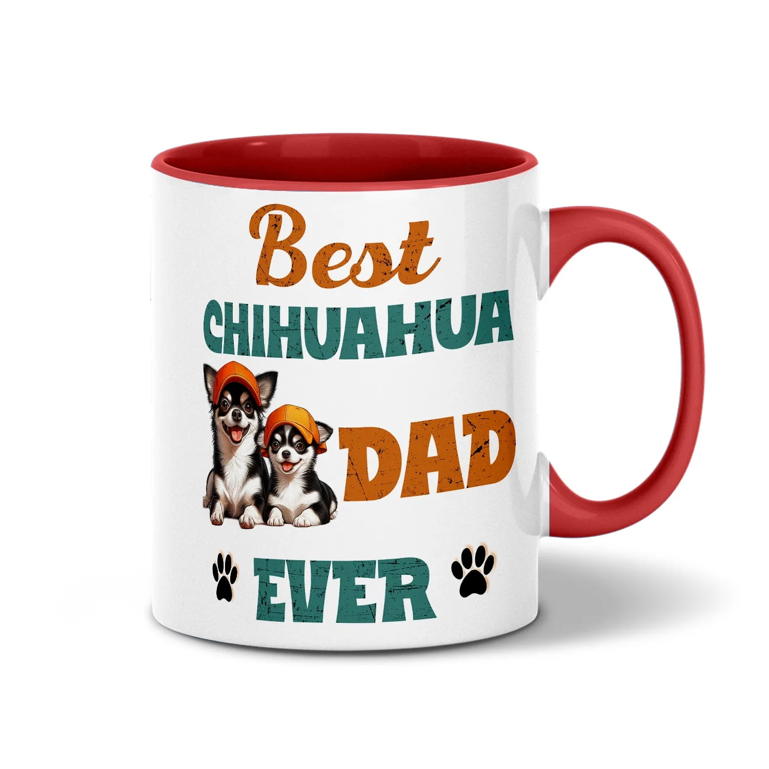 Best Chihuahua Dad Ever Happy Father S Day 11Oz Accent Two Tone Mug Dog Lover Gifts Idea Coffee