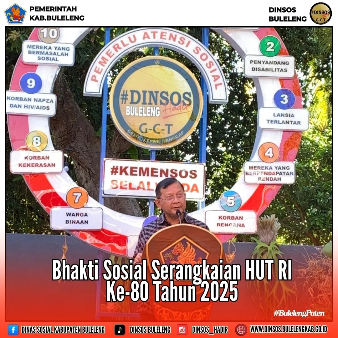 Bhakti Sosial Serangkaian Hut Ri Ke 80 Tahun 2025 Dinas Sosial