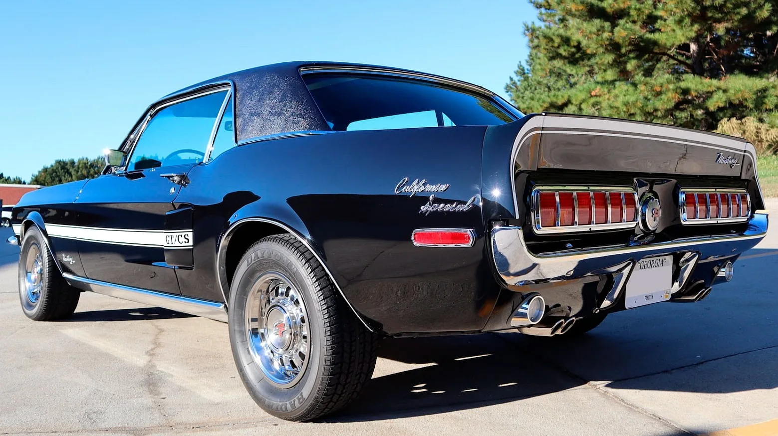 Black 1968 Mustang
