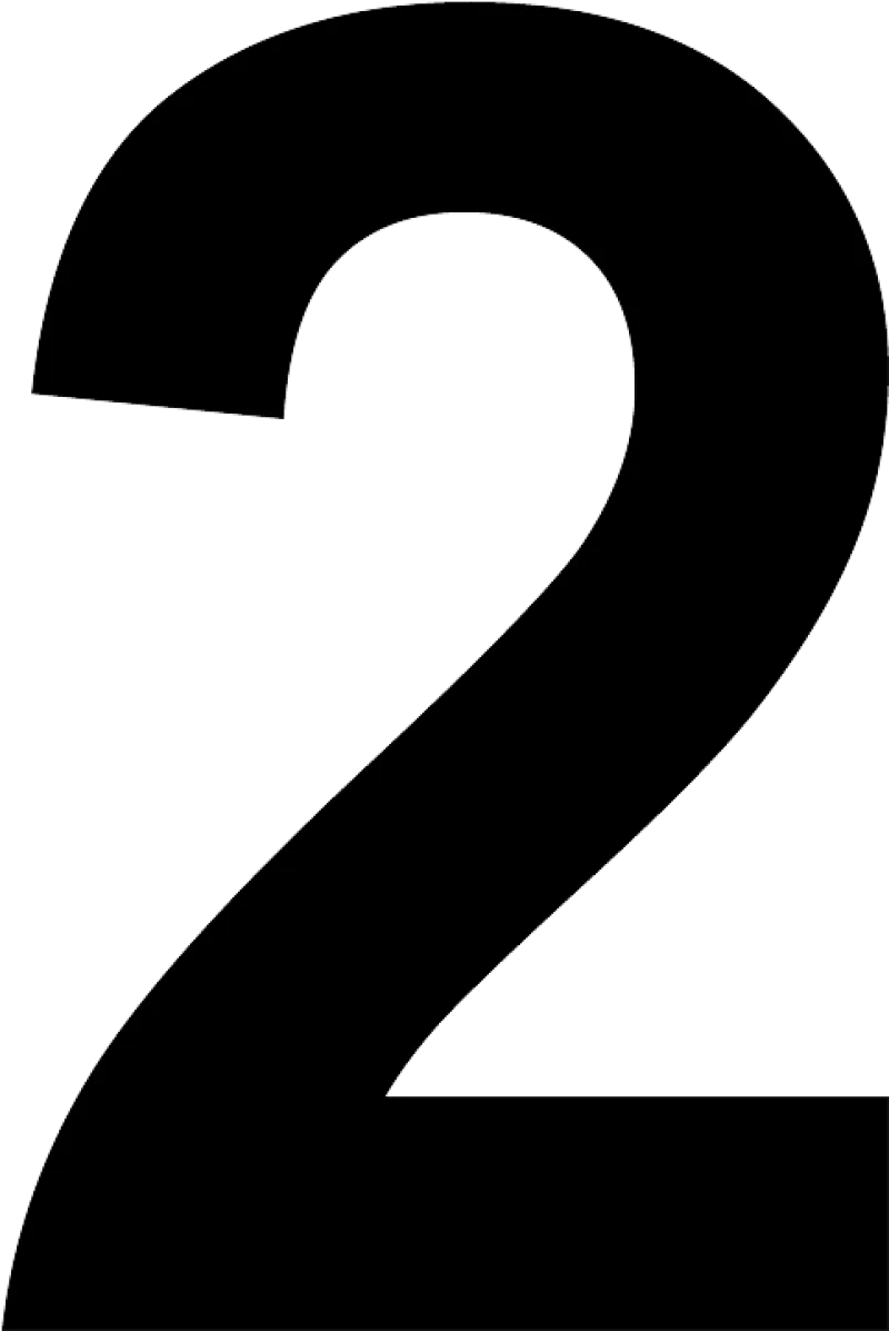 Black Clipart Number Number 2 Transparent Background Png Download Full Size Clipart