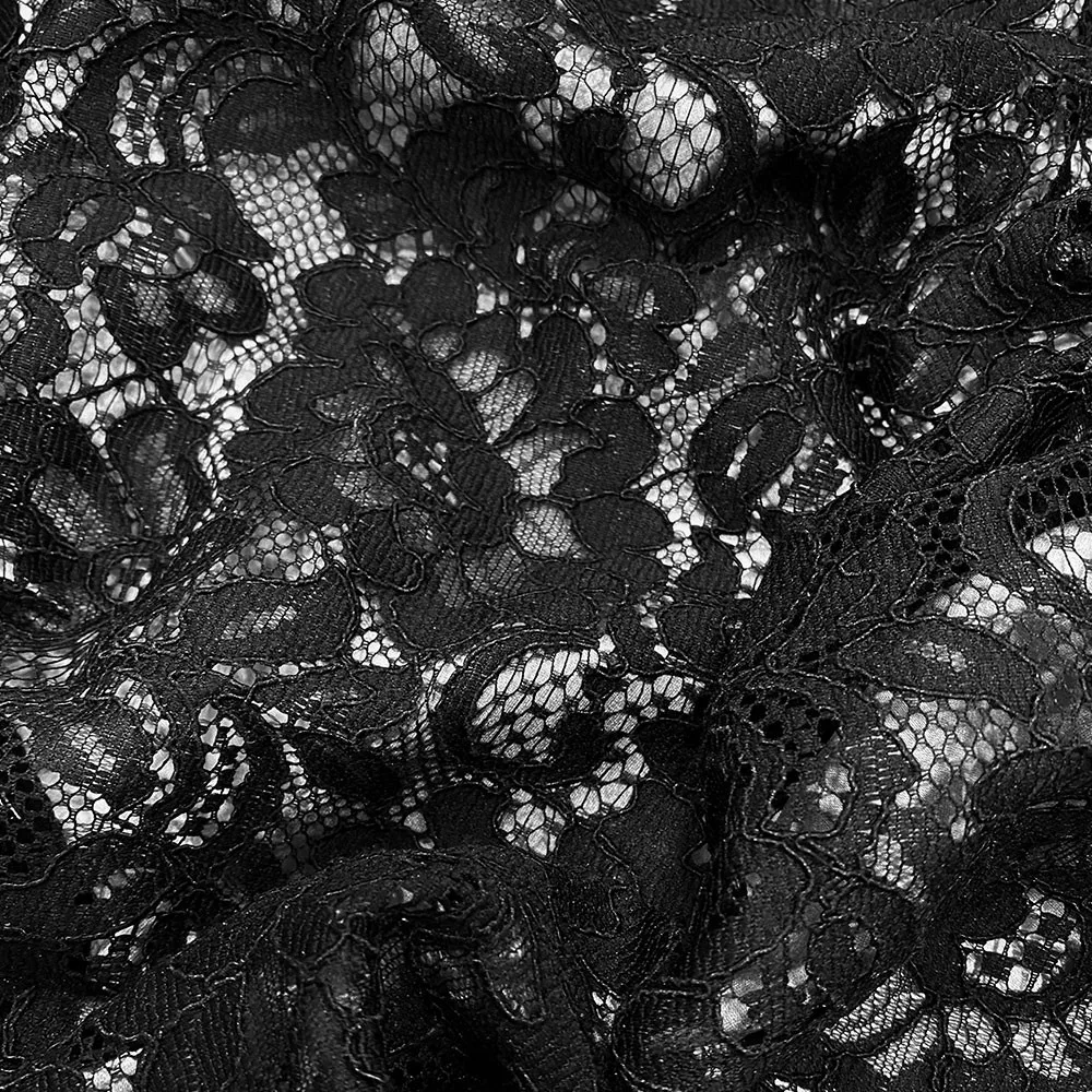Black Lace Fabric Tissus En Ligne