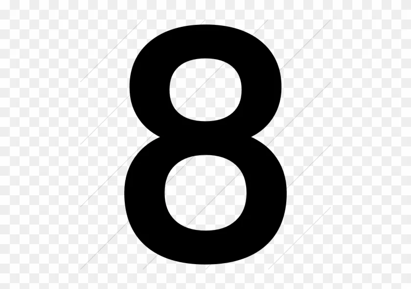 Black Number Number 8 Icon Png Free Transparent Png Clipart Images Download