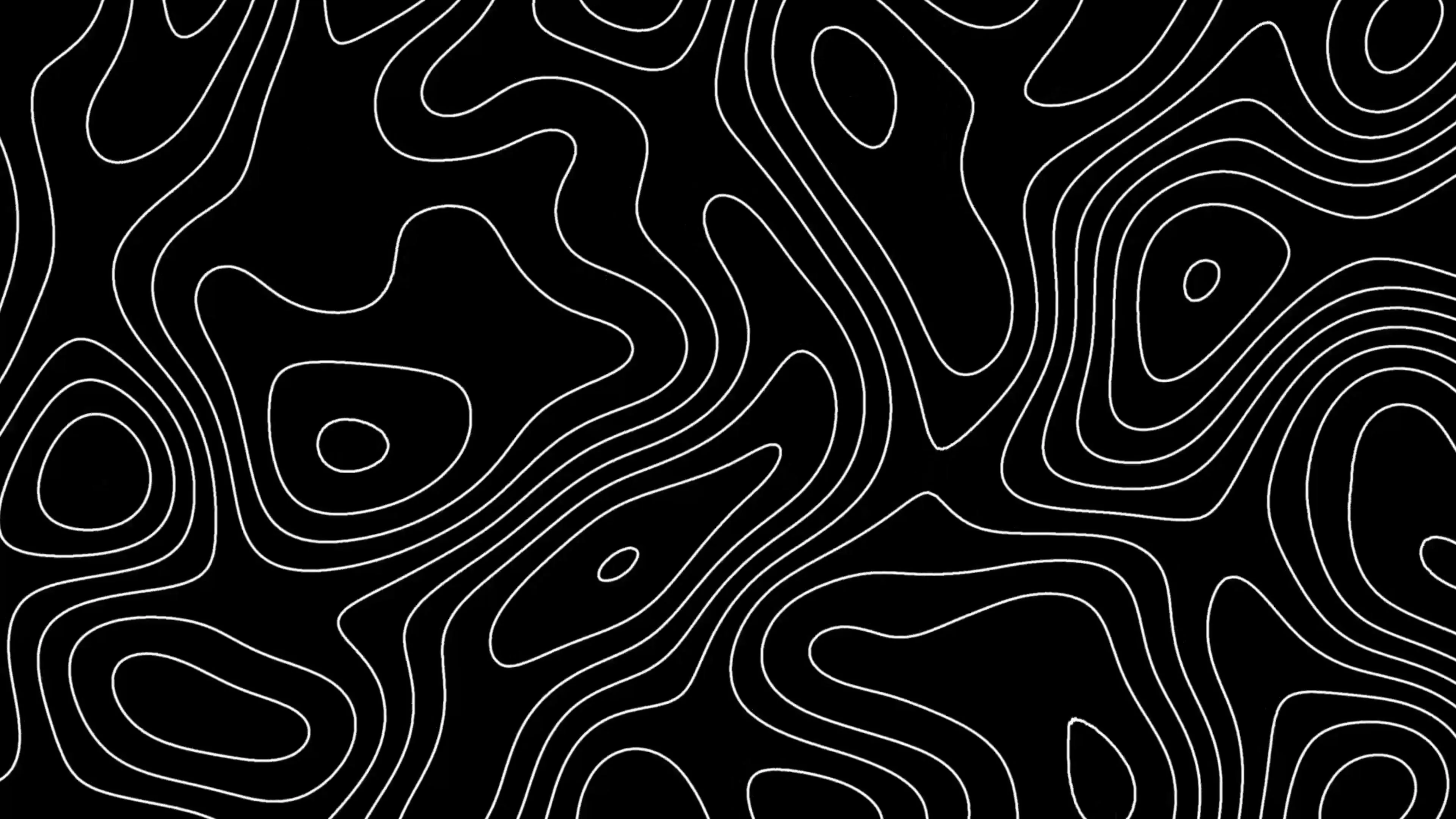 Black White Topographic Textures Live Wallpaper