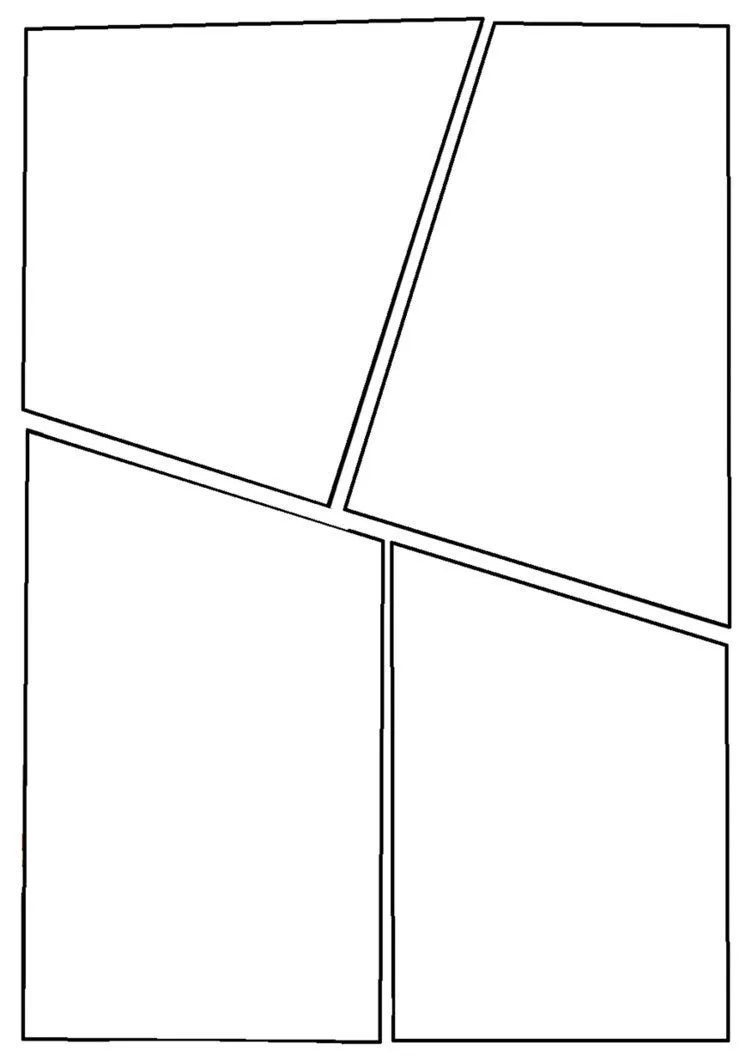 Blank Comic Page 3 Template