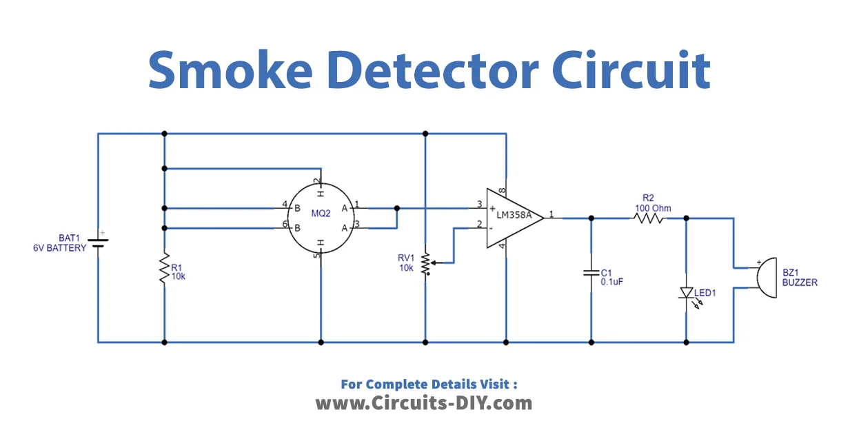 Block Diagram Of Smoke Detector Circuit Circuit Diagr